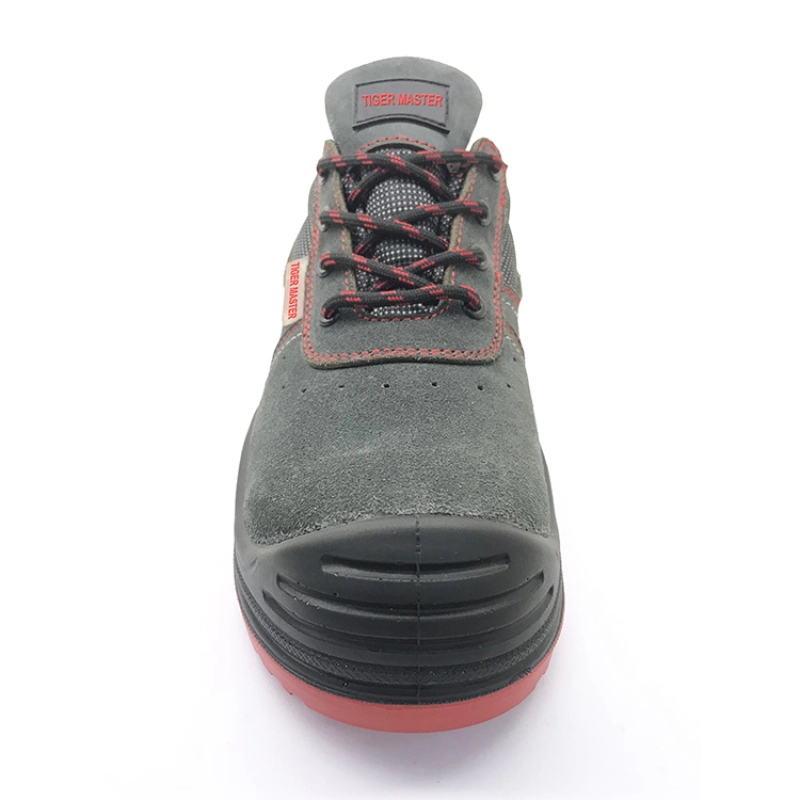 China ENS008 suede leather S1P anti static sport safety shoes manufacturer