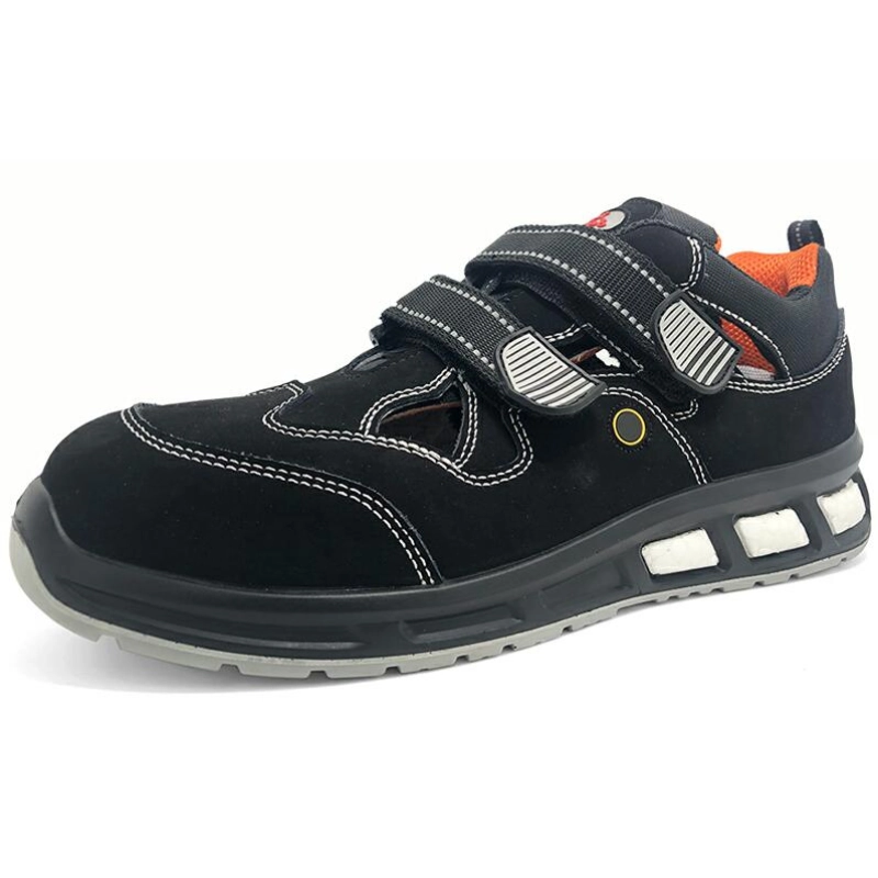 China ETPU45 shock absorption metal free composite toe summer sport safety shoes without lace manufacturer