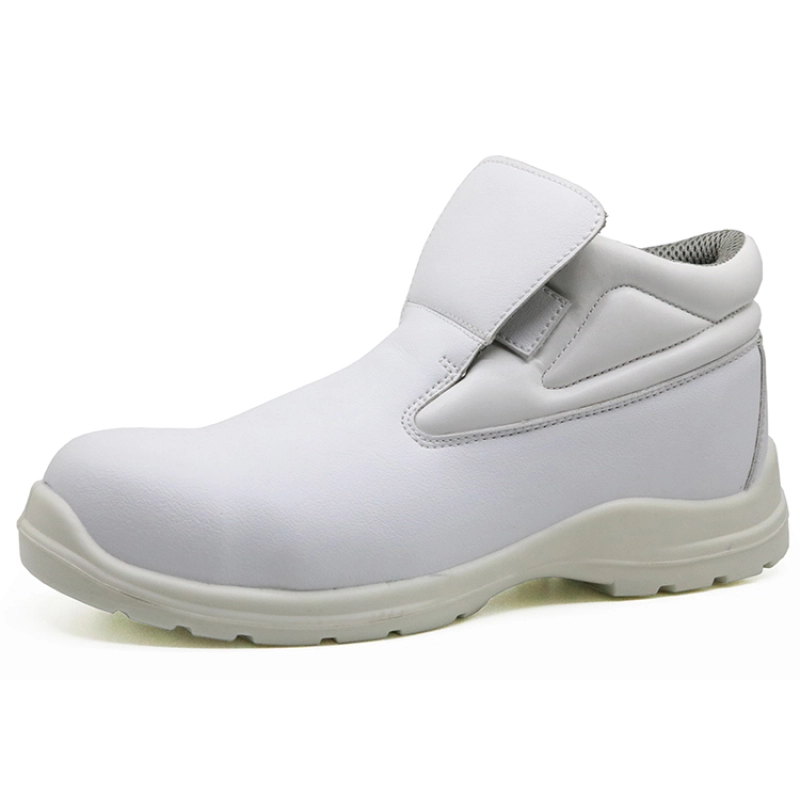 China FC001 fiberglass toe kevlar insole anti slip white safety shoes for kitchen manufacturer