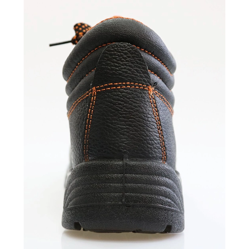 China FOB USD 5.90 per pair genuine leather PU sole cheap safety shoes manufacturer