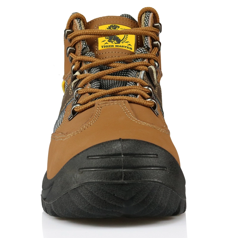 China HS3010 split nubuck leather men sport safety shoes manufacturer