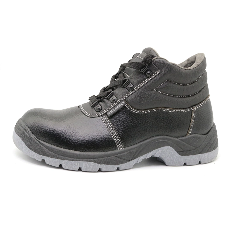 China HS5000 pvc injection leather safety boots shoes manufacturer