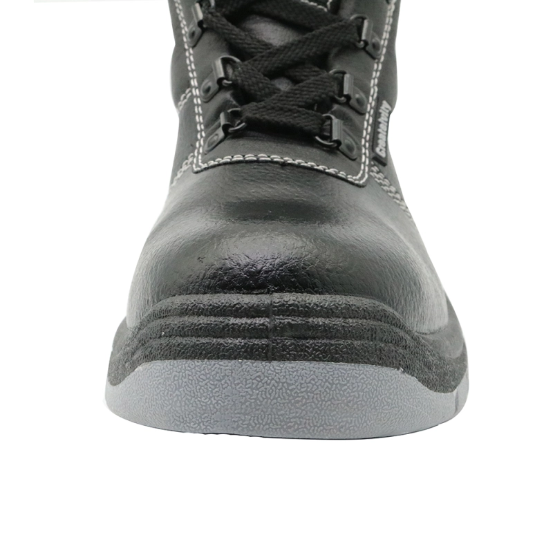 China HS5000 pvc injection leather safety boots shoes manufacturer