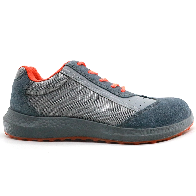 China JK015 suede leather TPU sole steel toe sport type safety shoes for work manufacturer