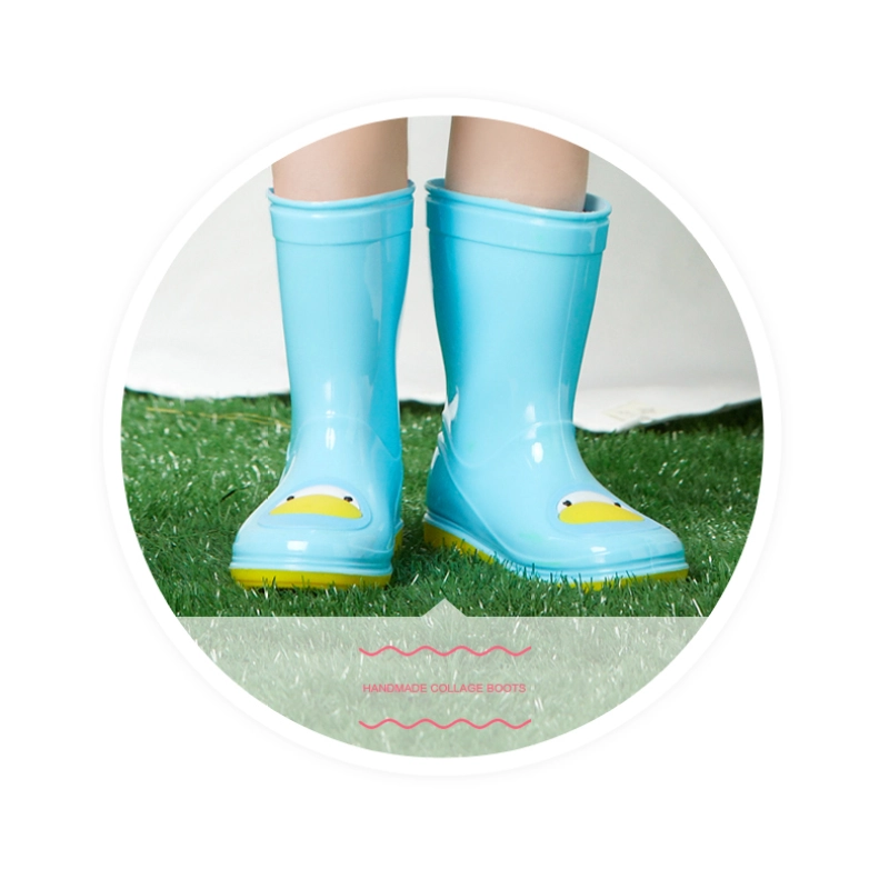 China KRB-001 Animals cute half high fashion kids rain boots manufacturer