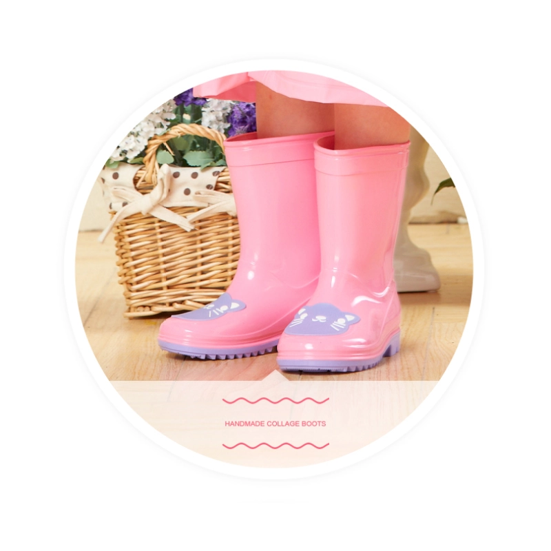 China KRB-004 fashion cute rain boots for girls manufacturer