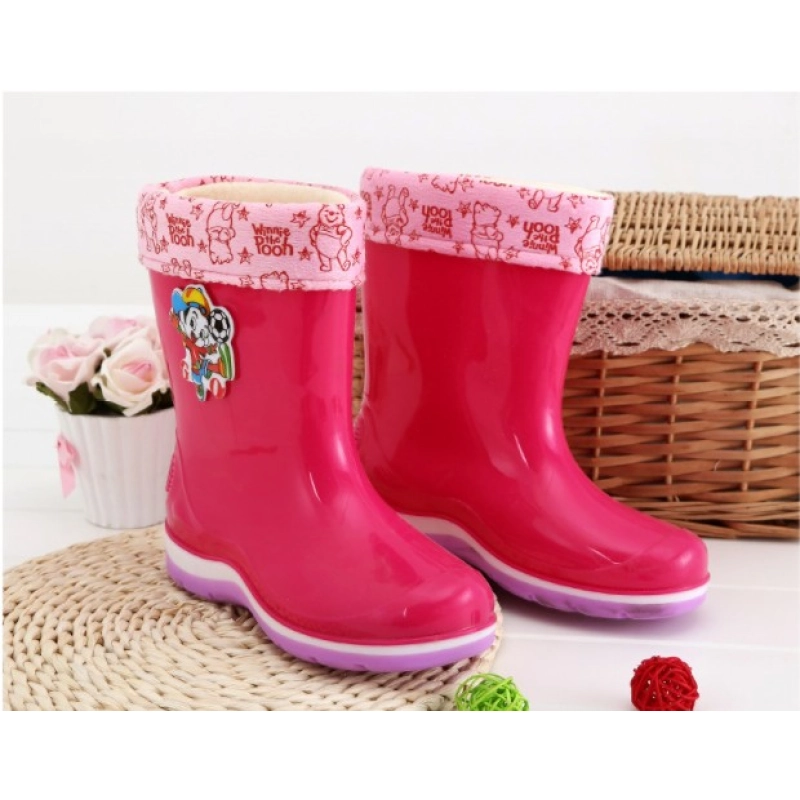 China KRB-005 anti slip fashion waterproof girls rain boots manufacturer