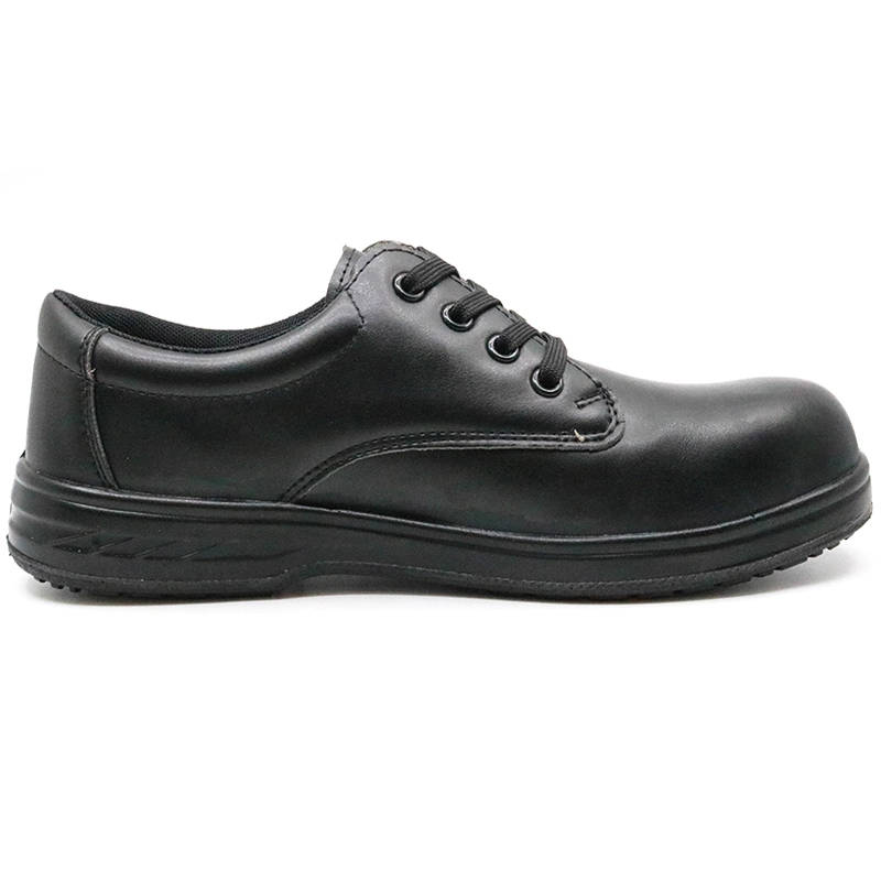China M008 Black metal free composite toe puncture proof executive safety shoes manufacturer