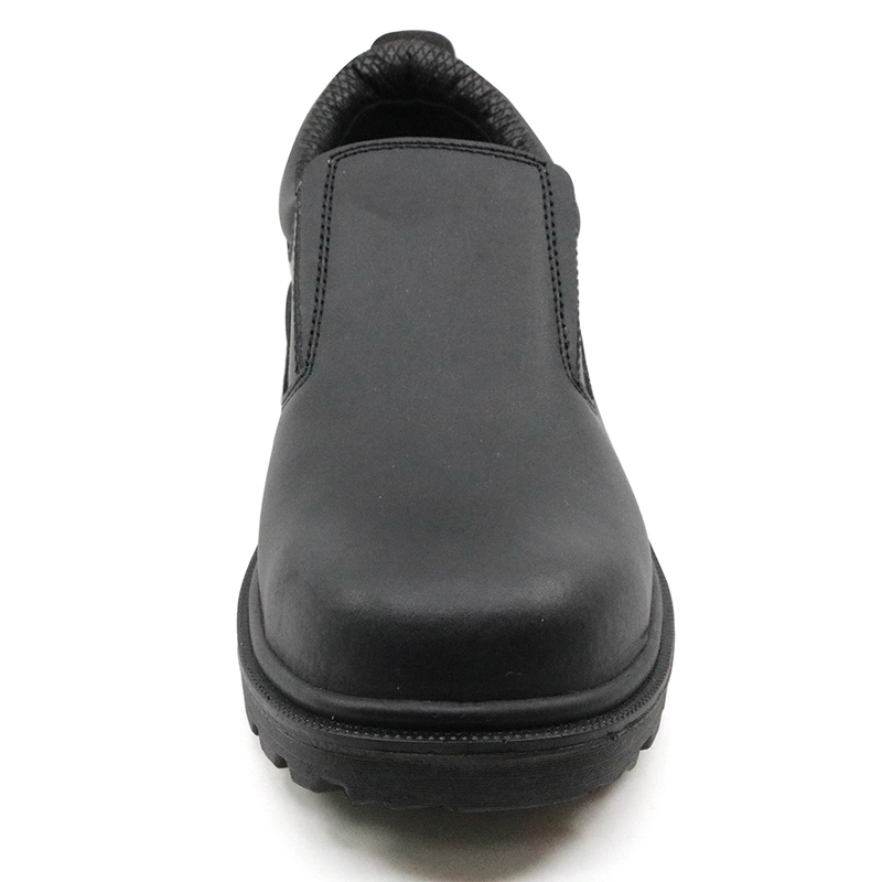 China M012 Slip resistant steel toe cap executive safety shoes without lace manufacturer