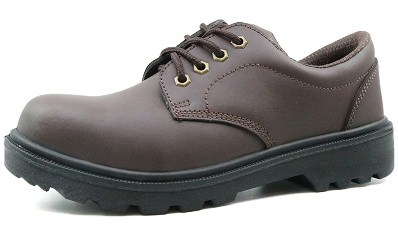 Executive steel store toe cap shoes