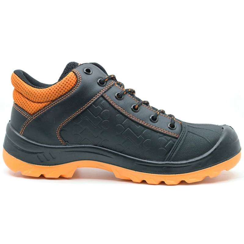 China N0182 leather upper pu sole groundwork breathable safety shoes manufacturer