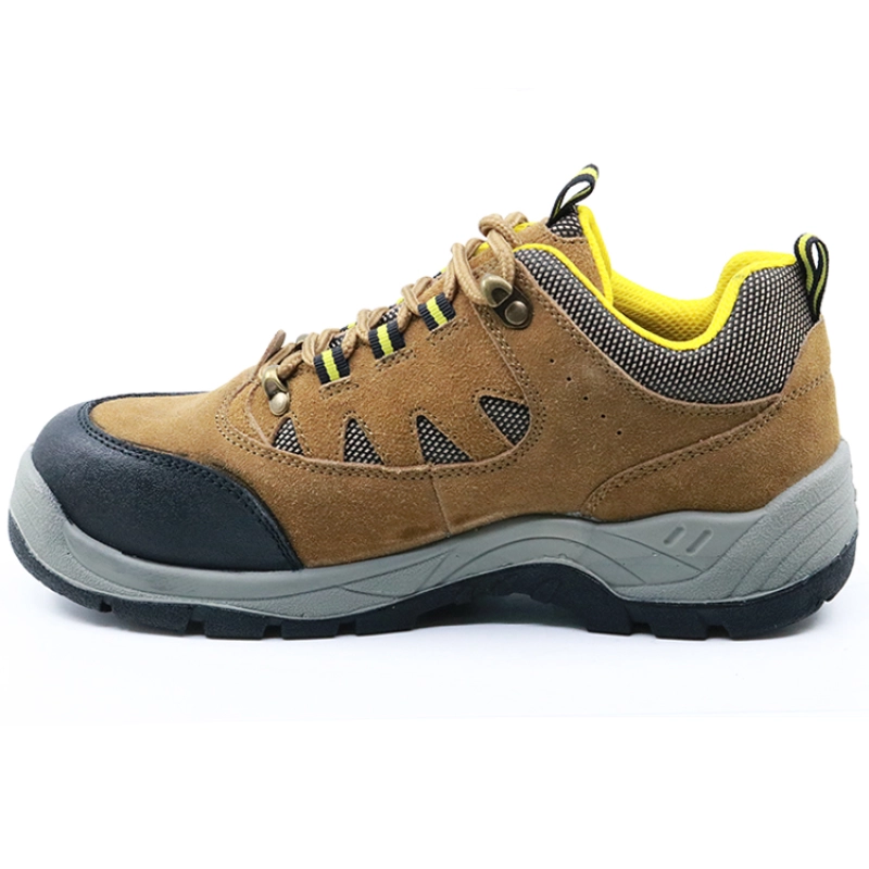 China Oil resistant cheap suede leather safety shoes steel toe cap manufacturer