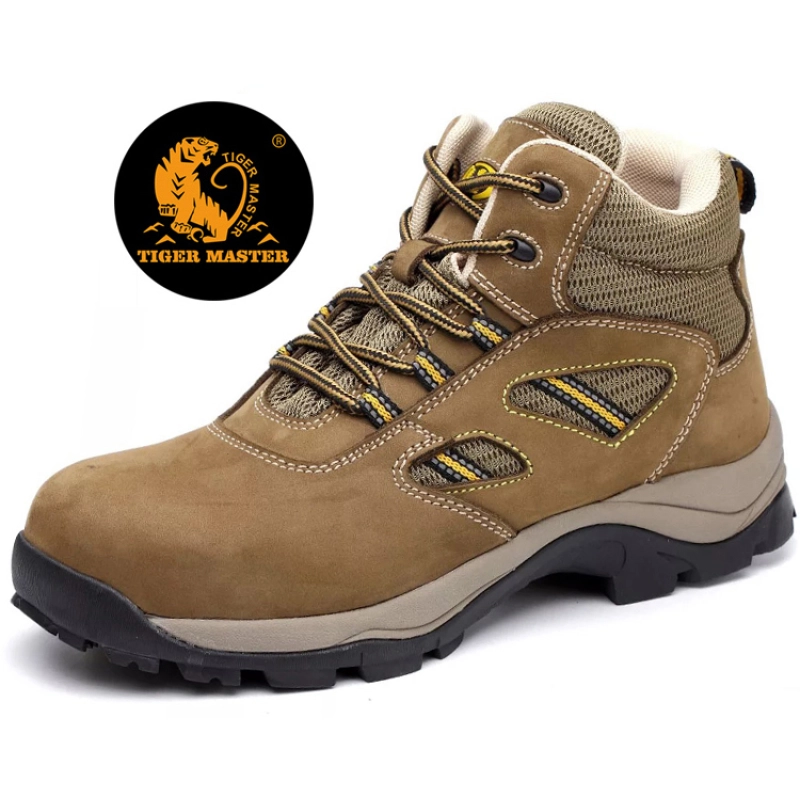 China RB1097 Oil resistant steel toe cap safety leather boots for men manufacturer