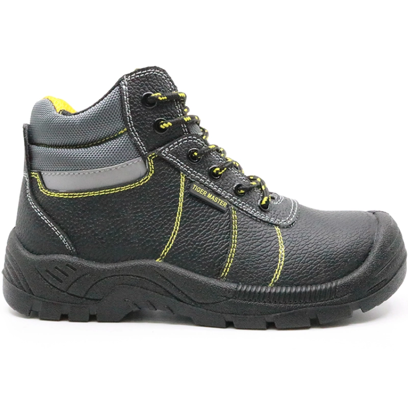 China SD3040 Cheap black leather steel toe industrial shoes safety manufacturer