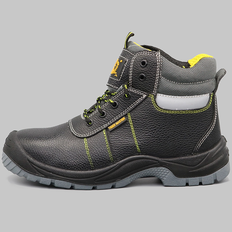 China TM007 Best-selling leather steel toe puncture proof anti static industrial safety boots shoes manufacturer