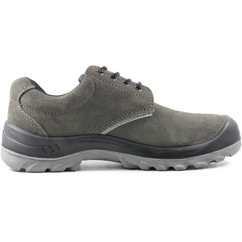 China SJ0200 Grey suede leather indoor working safety shoes steel toe cap manufacturer