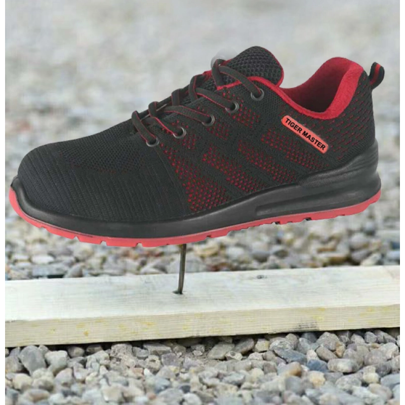 China SP001 fiberglass toe kevlar insole sport work shoes safety manufacturer