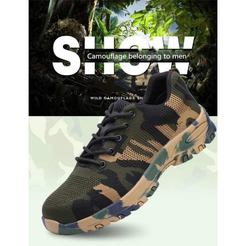 China SP008 New style rubber sole army tactical waterproof hiking safety shoes manufacturer
