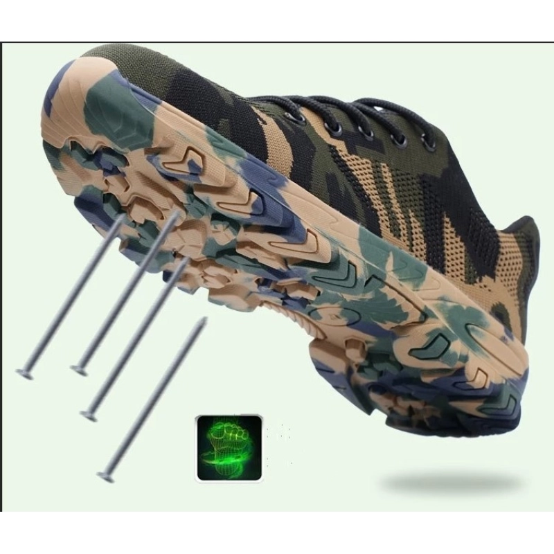 China SP008 New style rubber sole army tactical waterproof hiking safety shoes manufacturer