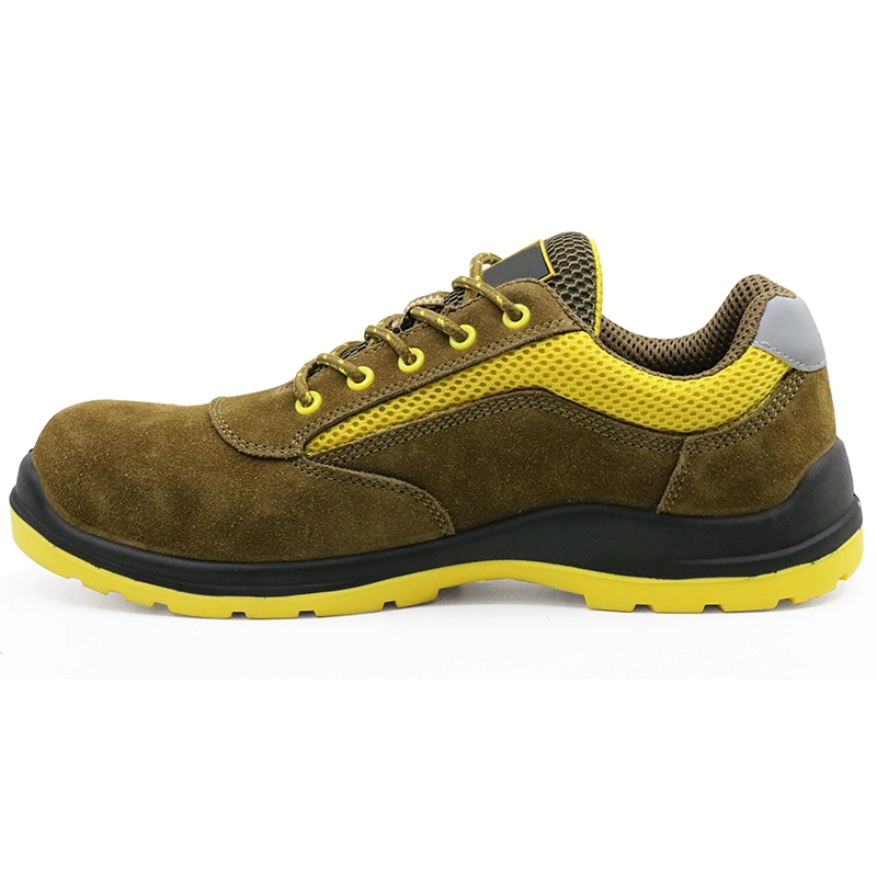 China SU027 new style oil resistant suede leather fashionable sport type safety shoe manufacturer