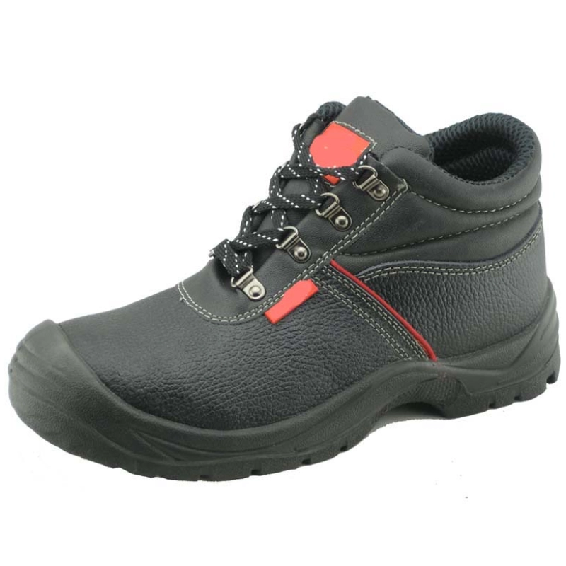 China Steel toe and steel plate buffalo leather industrial work shoes manufacturer