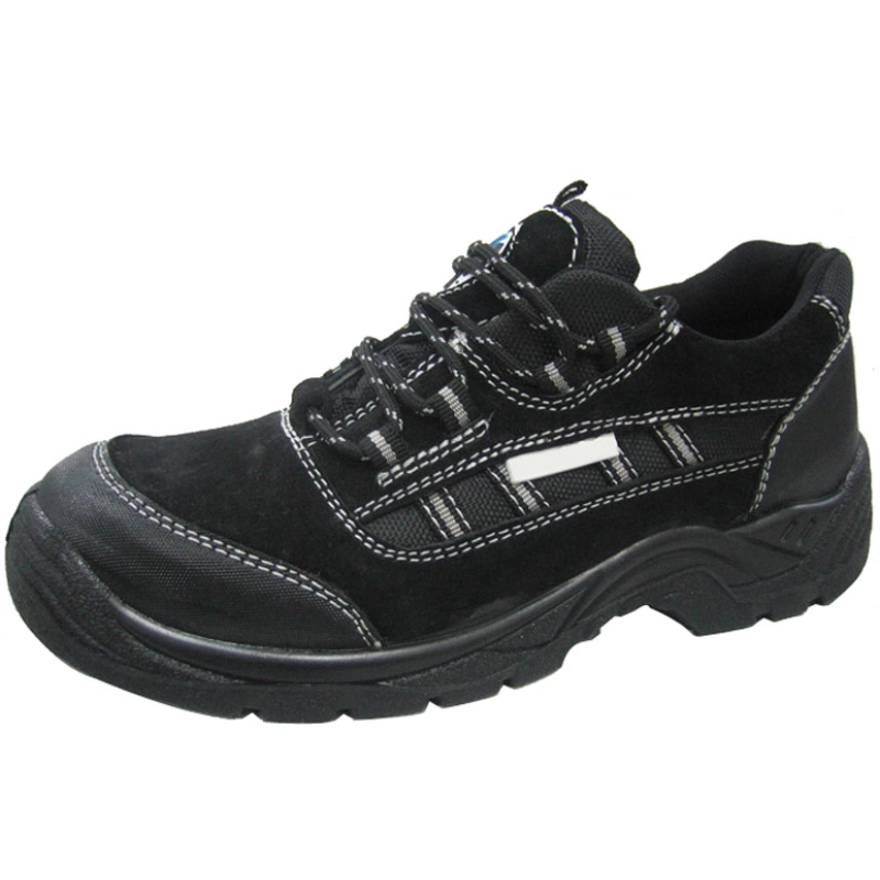 China Suede leather PU injection work safety shoes manufacturer
