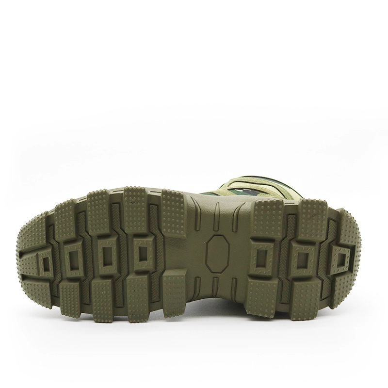 China TM126 Anti slip abrasion resistant rubber sole men's lightweight outdoor army military shoes manufacturer