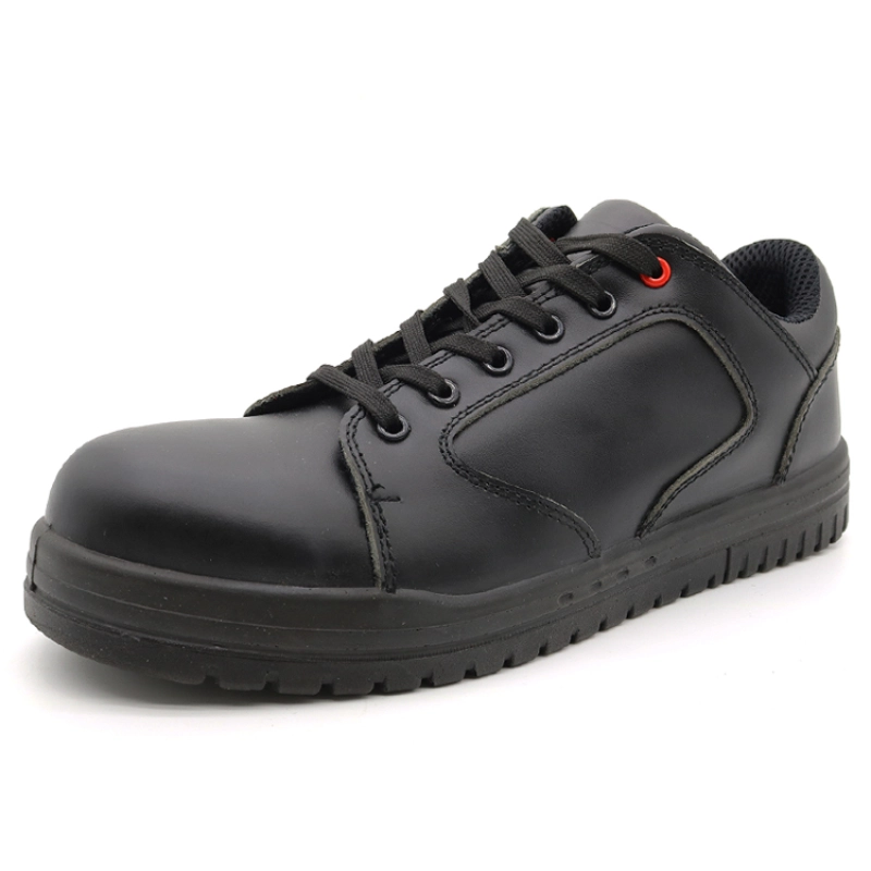 China TM202L CE standard anti slip PU outsole composite toe prevent puncture safety shoes black manufacturer