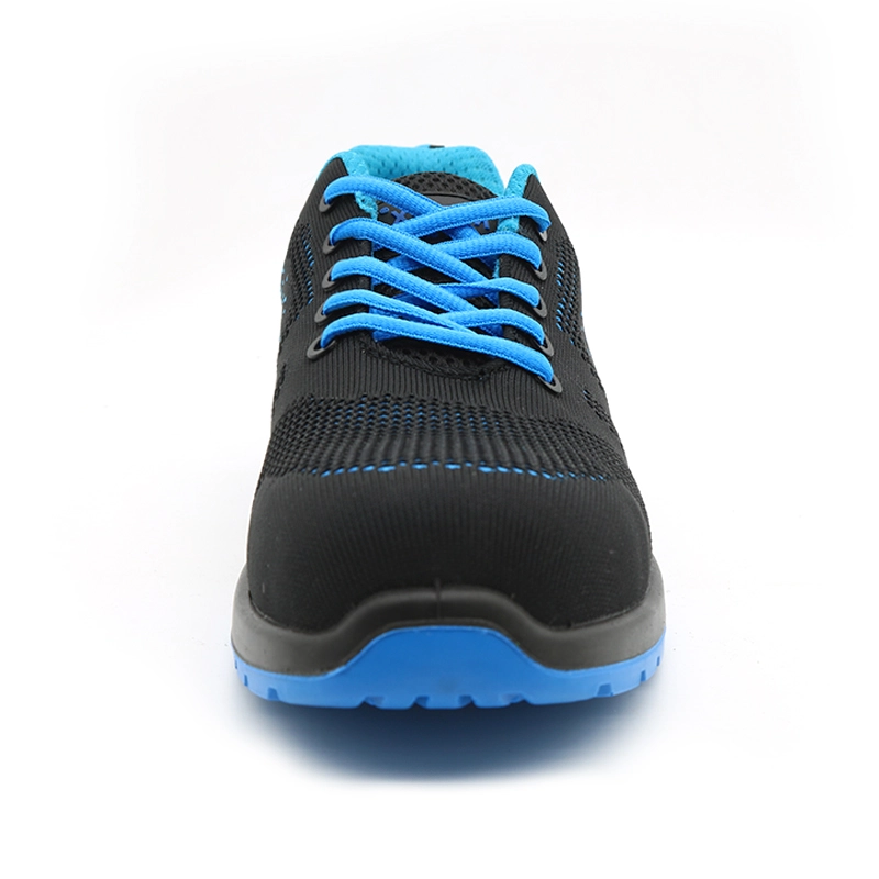 China TM212B Blue non-slip metal free composite toe anti puncture airport safety shoes sports manufacturer
