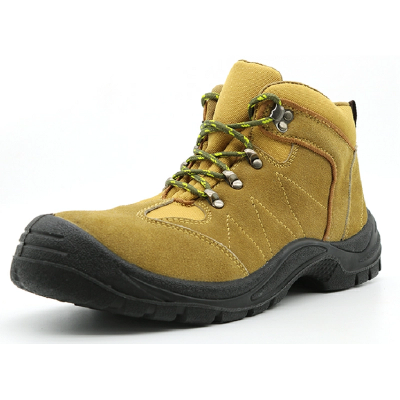 China TM220 Anti slip suede leather prevent puncture steel toe sport style safety shoes manufacturer