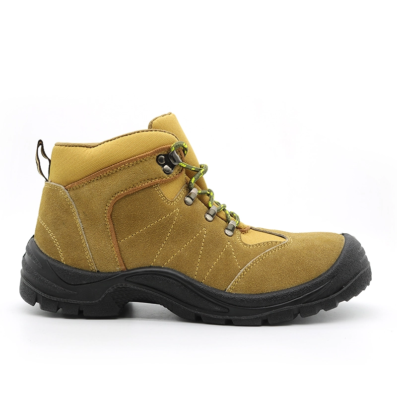 China TM220 Anti slip suede leather prevent puncture steel toe sport style safety shoes manufacturer
