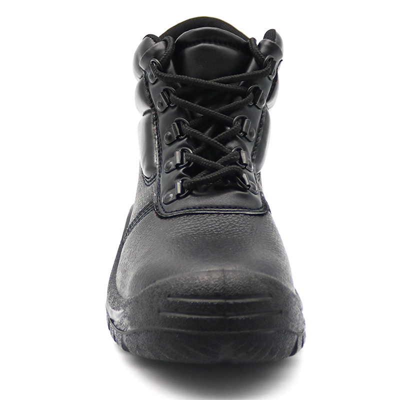 China TM3010 Anti slip cheap black industrial safety shoes steel toe manufacturer