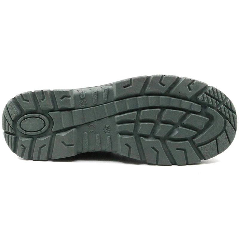 China TM5001 Black leather slip resistant anti static puncture proof work shoes composite toe manufacturer