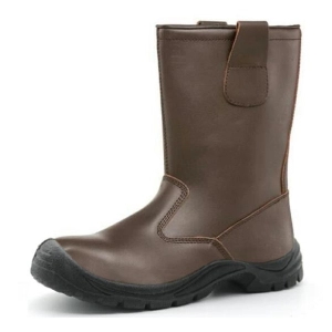 W1021茶色の油の耐水滑り止めの鋼鉄のつま先の穿刺性の防止溶接ブーツ