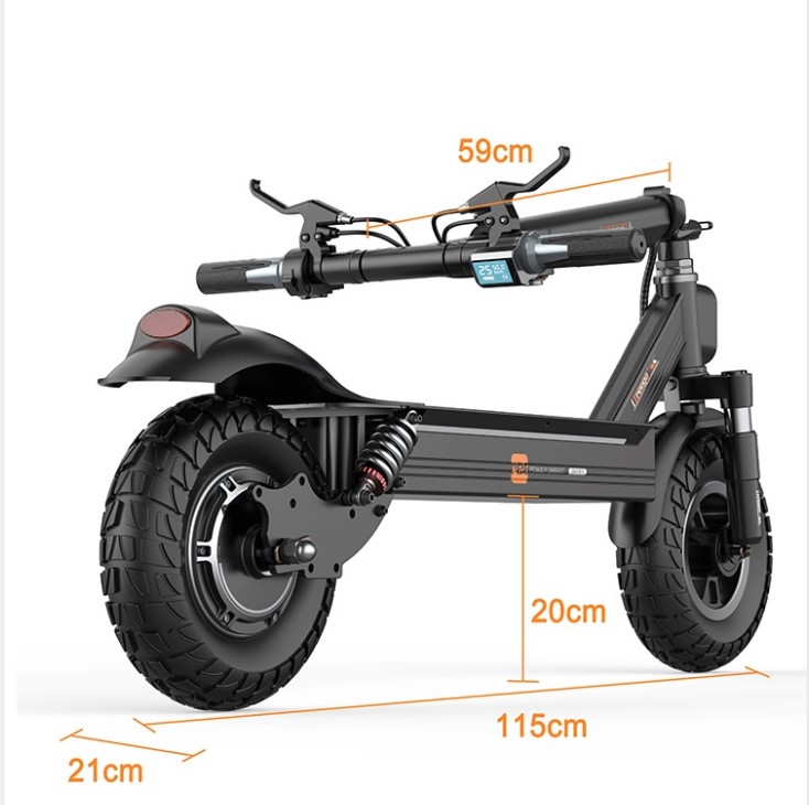 China 2020 10 polegadas preço barato freios duplos suspensão dupla 48V 10AH scooter elétrico fabricante