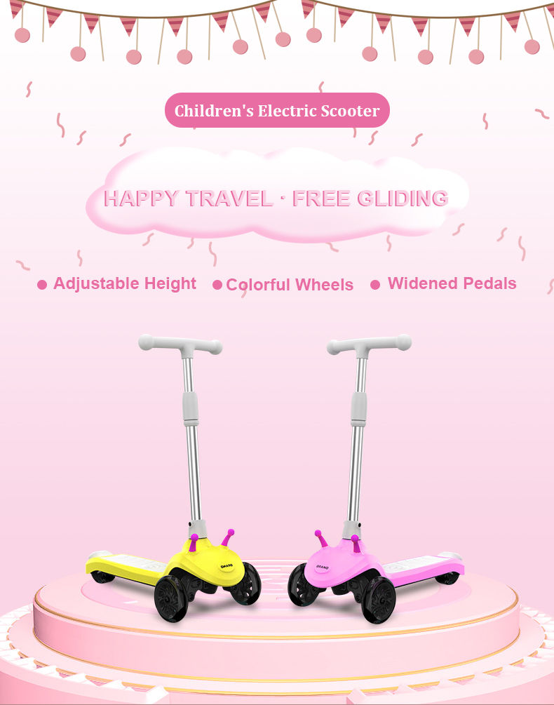 China 3 Wheels Electric Kick Scooter for Kids Play  Model K3 manufacturer
