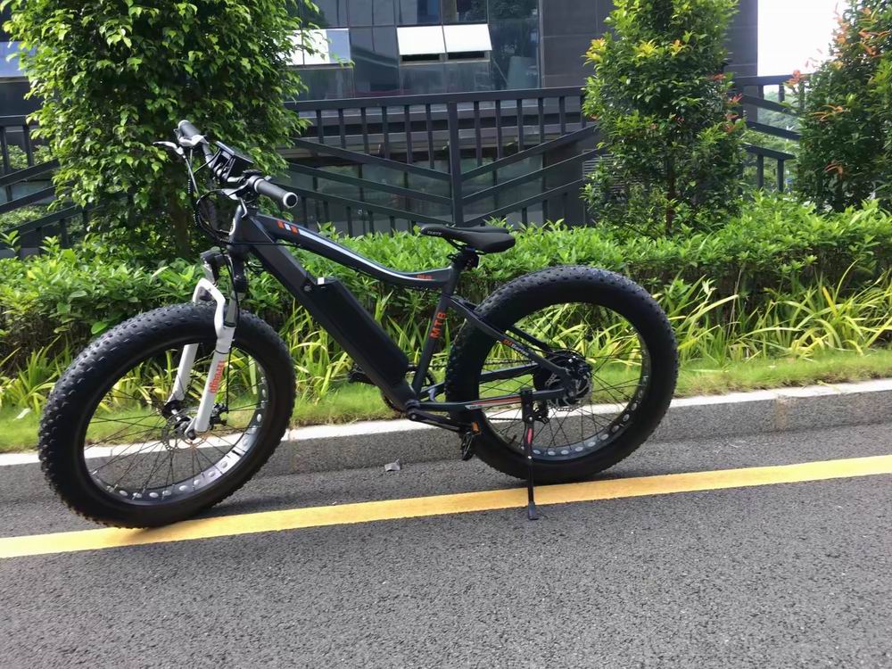 China Fat tire mountain electric bicycle with shock absorber fabricante