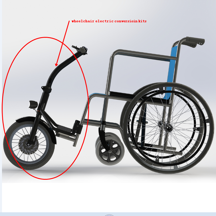 China Kits de conversão elétrica de cadeira de rodas Freego para senior Modelo: SM-14 hero fabricante