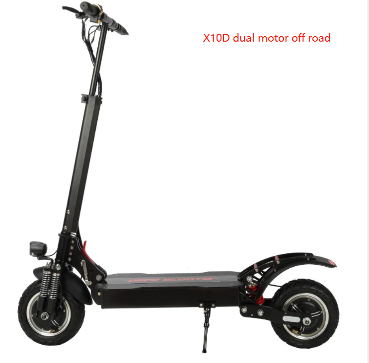 China Powerful Dual Motor 2400W Electric Scooter Full Suspension Model X10D manufacturer