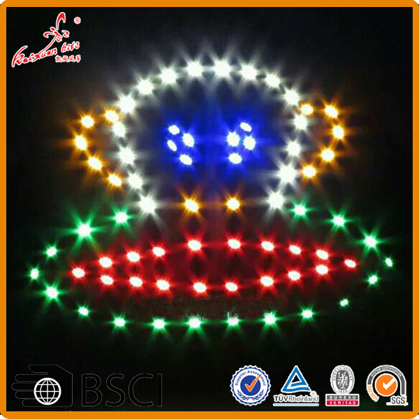 Chinese cheap simple Paul Frank led light kite from the kite factory