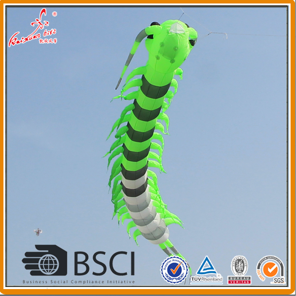 Giant flying inflatable caterpillar kite from kite factory