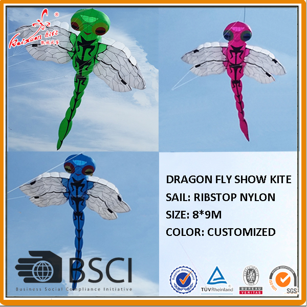 Large inflatable dragon fly kite from kite factory
