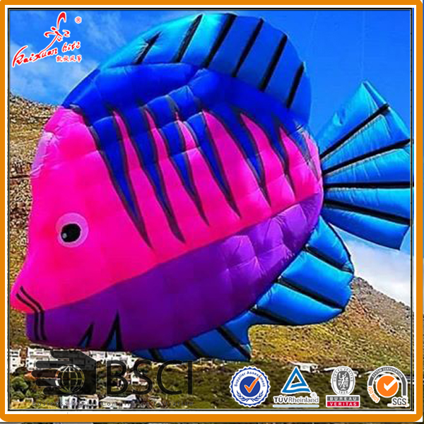 Large inflatable fish kite from weifang kite factory