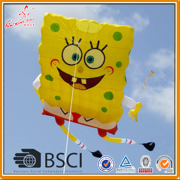 Large soft Inflatable spongebob kite for sale