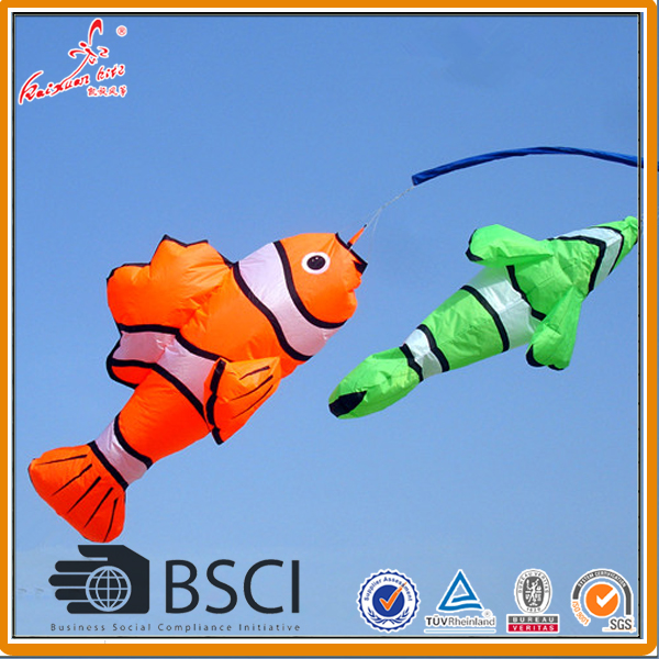 Nemo fish windsock with pole from kaixuan factory