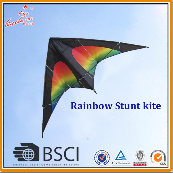 Rainbow stunt kite from the kite factory in china