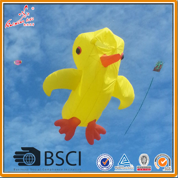 Soft inflatable duck kite from the kite factory