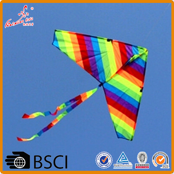 high quality rainbow delta kite from Weifang kaixuan kite manufacturer