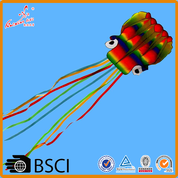 single line inflatable soft Outdoor Activity Toy kite Beach Octopus Kite