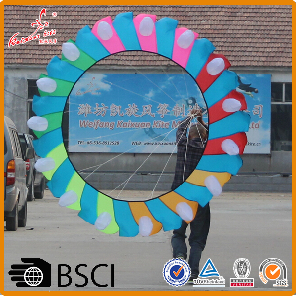 small size colorful round kites ring kite from the kite factory